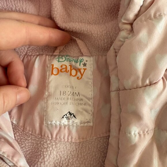 Disney Baby Minnie Mouse Sherpa Jacket 18-24 months Spring / Fall - Picture 8 of 11